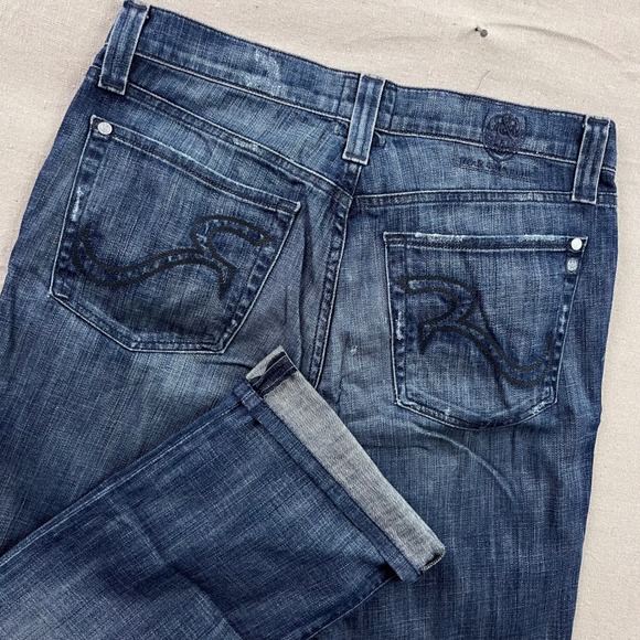 Rock & Republic Other - Rock & Republic Henlee Jeans Mens 34 Dark Wash Excellent Straight Leg Button Fly